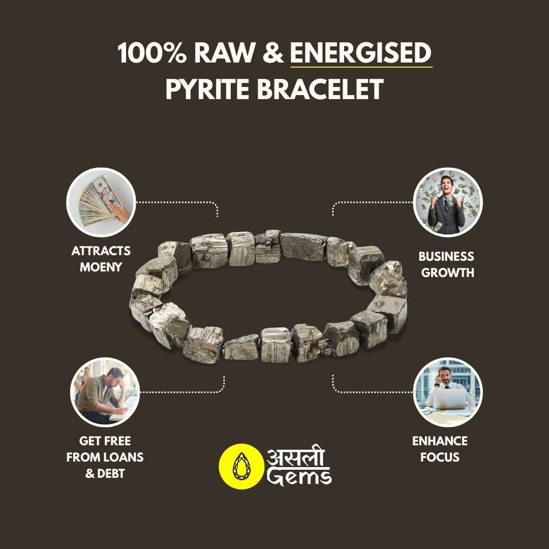 Authentic Raw Pyrite Bracelet
