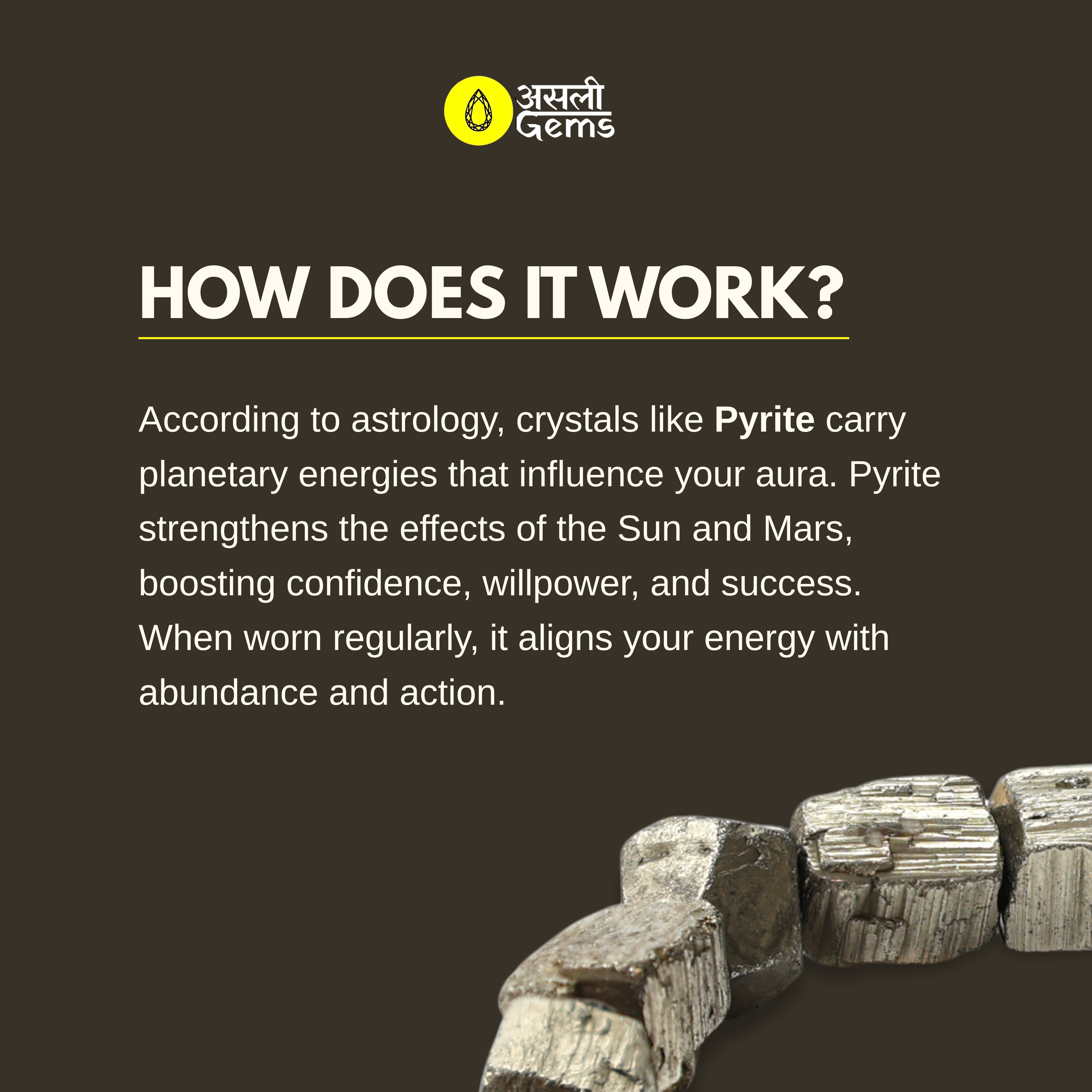 Authentic Raw Pyrite Bracelet